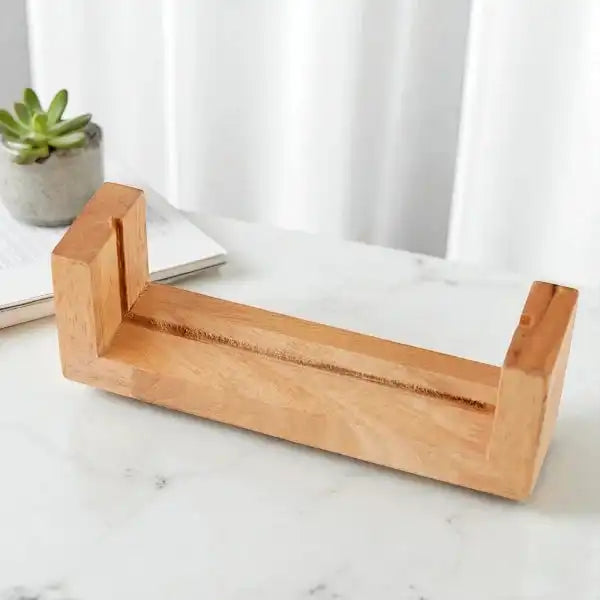 Wooden base stand for Personalized Birthday Frame - Photo Keepsake for Him, perfect for tabletop display in home or office decor.