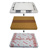 Secure packaging of Lucky Dad Poster Frame – Father's Day Gift with foam, cardboard, and branded wrapping for safe delivery.