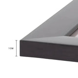 Close-up of black frame corner of Lucky Dad Poster Frame – Father's Day Gift, showing 1 cm thickness for sleek modern design.