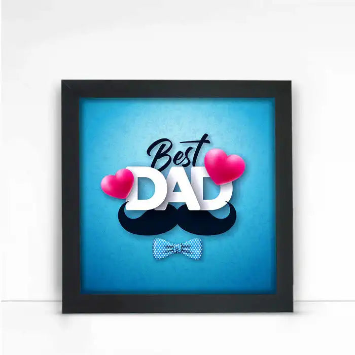 Best Dad Poster Frame Gift For Father's Day