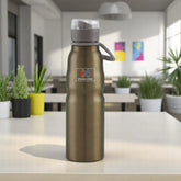 NATURAL STEEL BOTTLE CAPACITY - 800ML GOLDEN