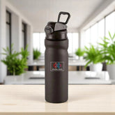 PRESS ON STEEL BOTTLE CAPACITY - 800ML BLACK
