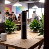 FLIP STEEL BOTTLE CAPACITY - 1000ML BLACK