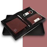 Estilo Brown Wallet,Keychain,Pen & Cardholder