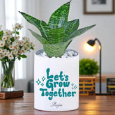 Lets Grow Together Personalised Sanseveria Snake Plant