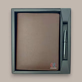 Brown Liam Planner Diary with Metal Pen Brown