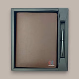 Brown Liam Planner Diary with Metal Pen Brown
