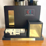 Black and Gold Pen Stand