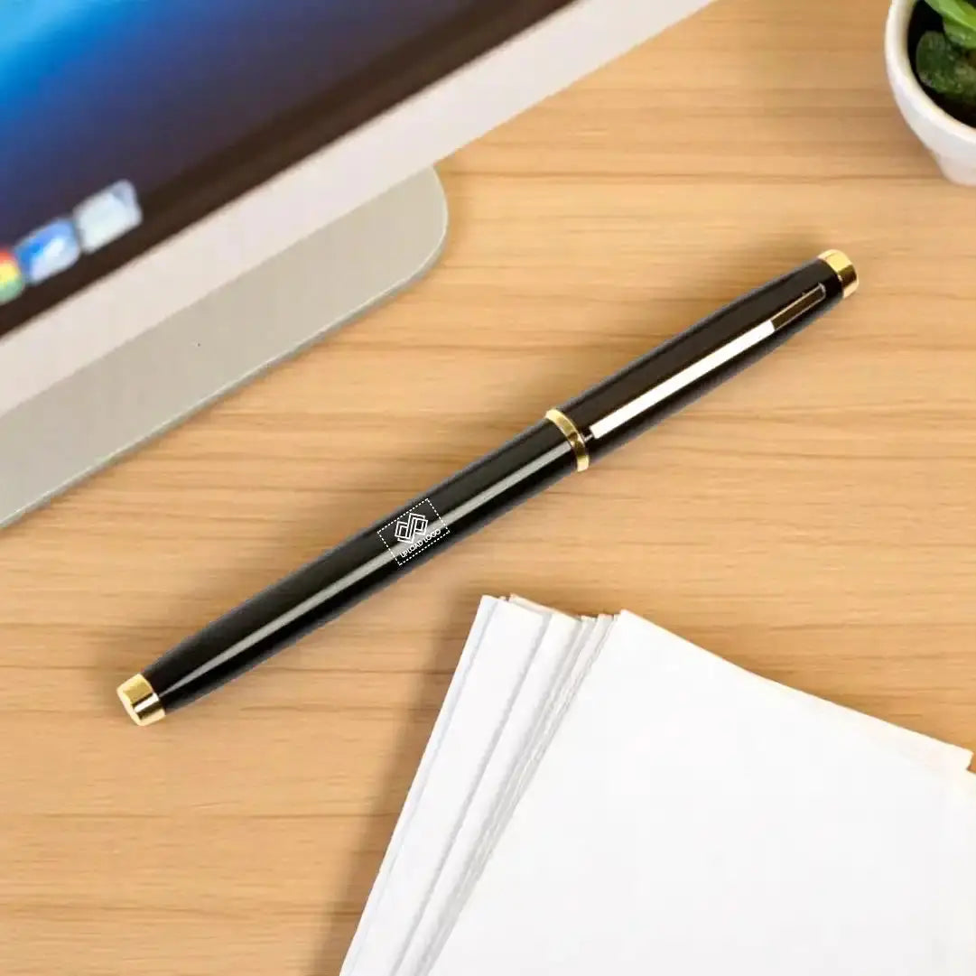 Kross Personalised Roller Gold Metal Pen with Logo