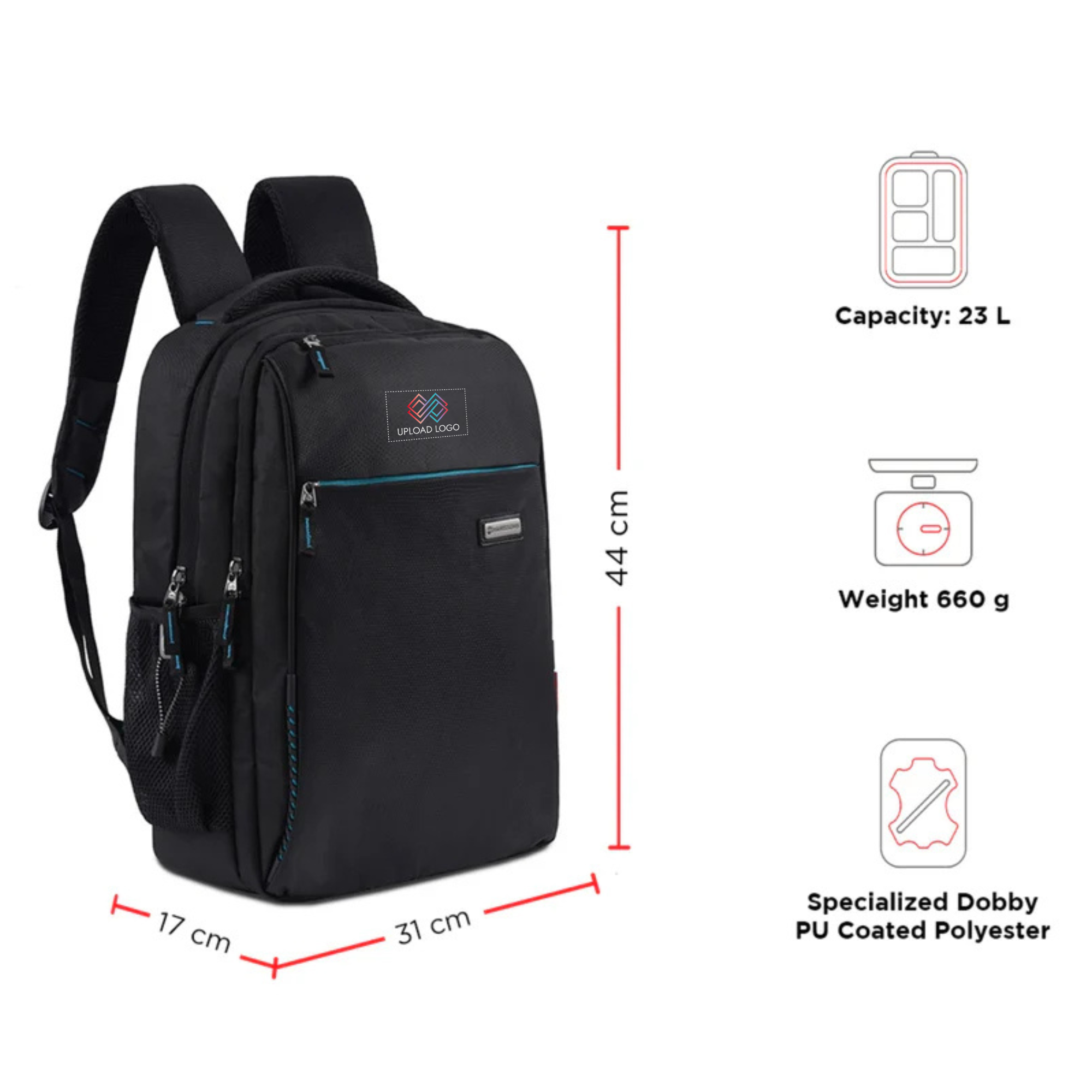Volt 15.6 inch Office Laptop Backpacks (24 Ltrs)