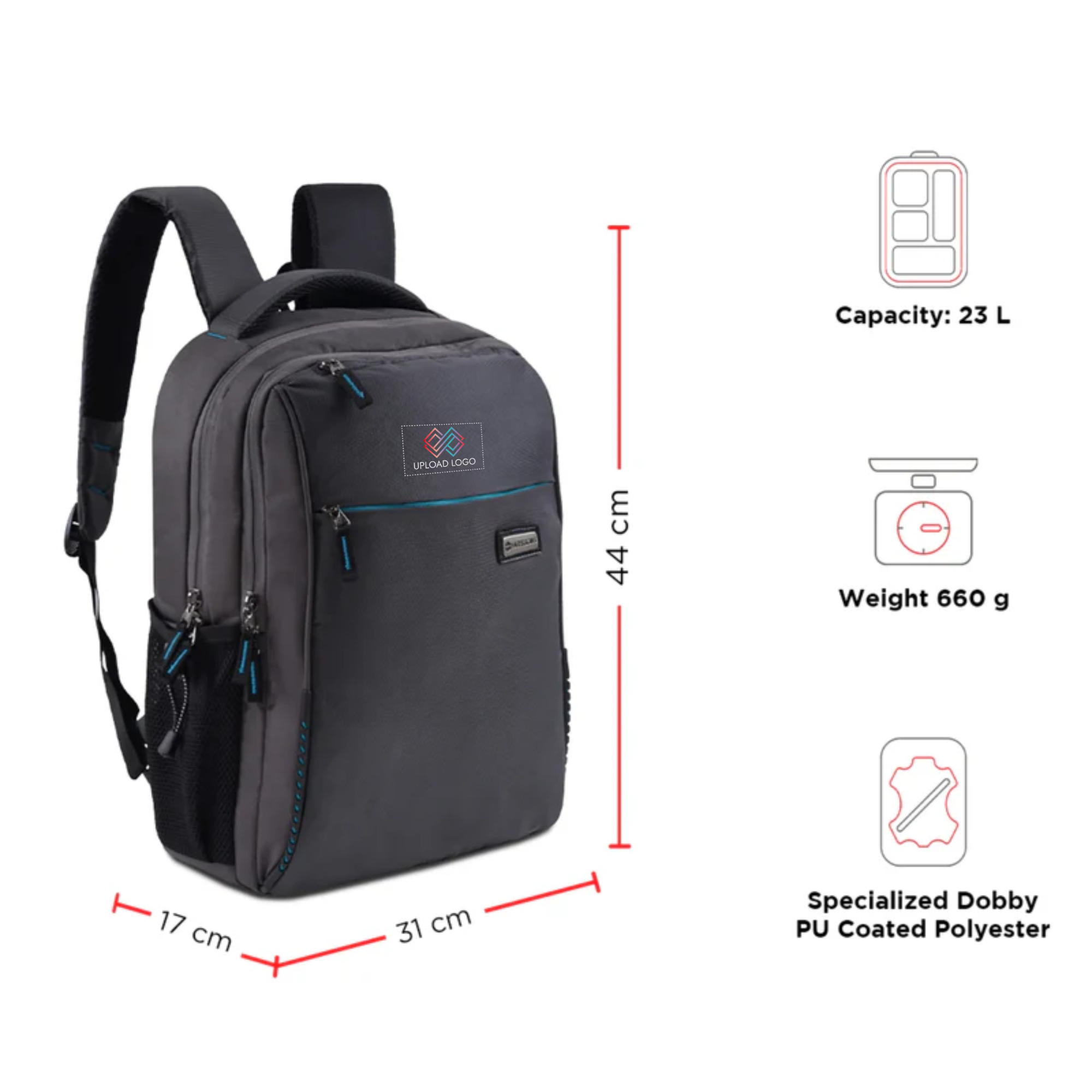 Volt 15.6 inch Office Laptop Backpacks (24 Ltrs)