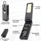 Grease Portable Tool Set with Light & Magnet
