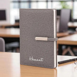 Elegant Grey Jute Diary