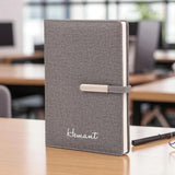 Elegant Grey Jute Diary