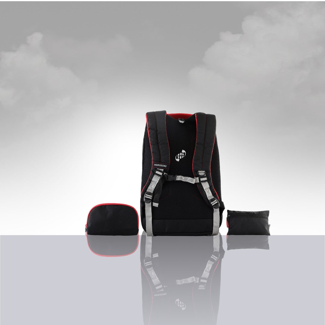 Glint 15.6 inch Casual Laptop Backpack with Rain Cover and Pouch (36 Ltrs)