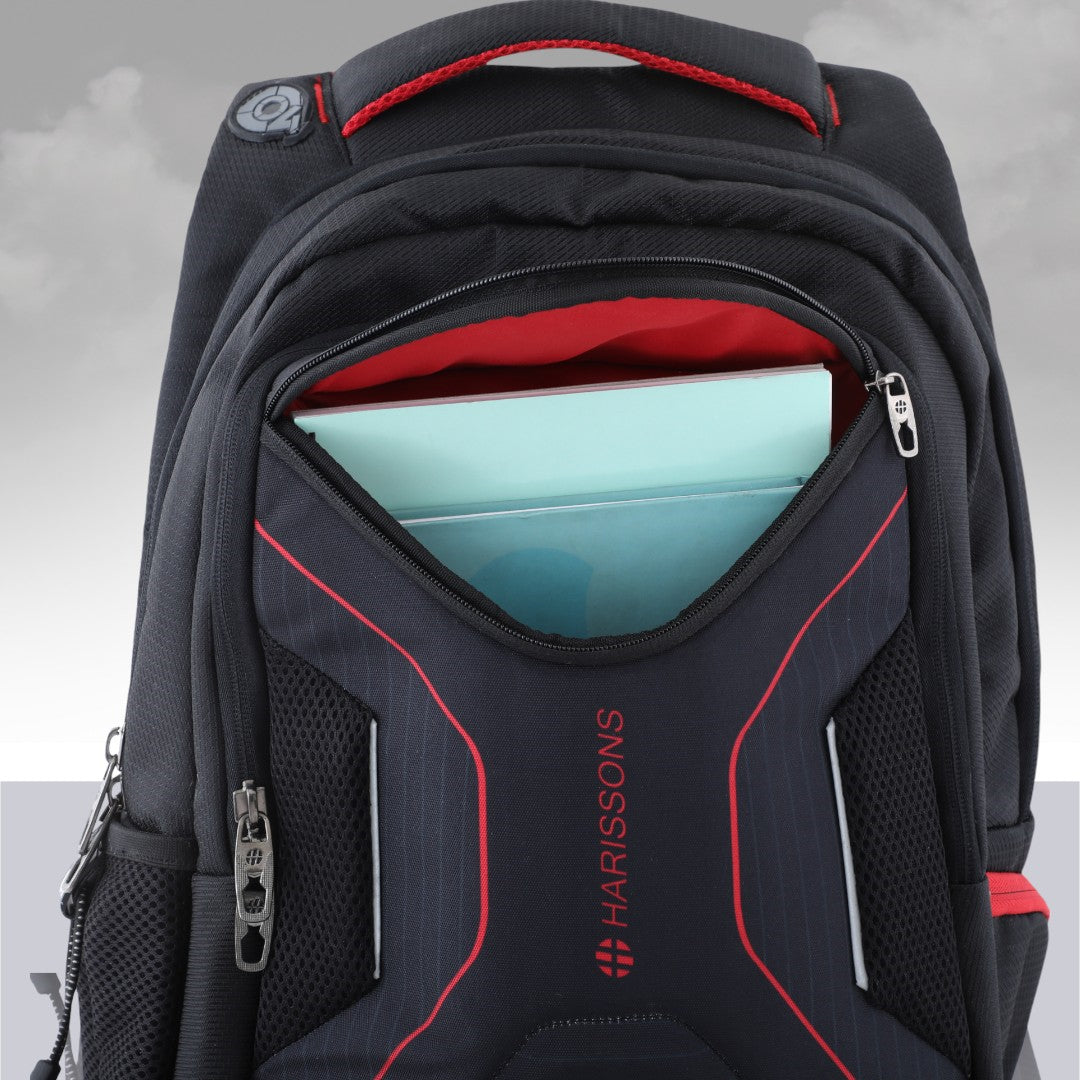 Glint 15.6 inch Casual Laptop Backpack with Rain Cover and Pouch (36 Ltrs)