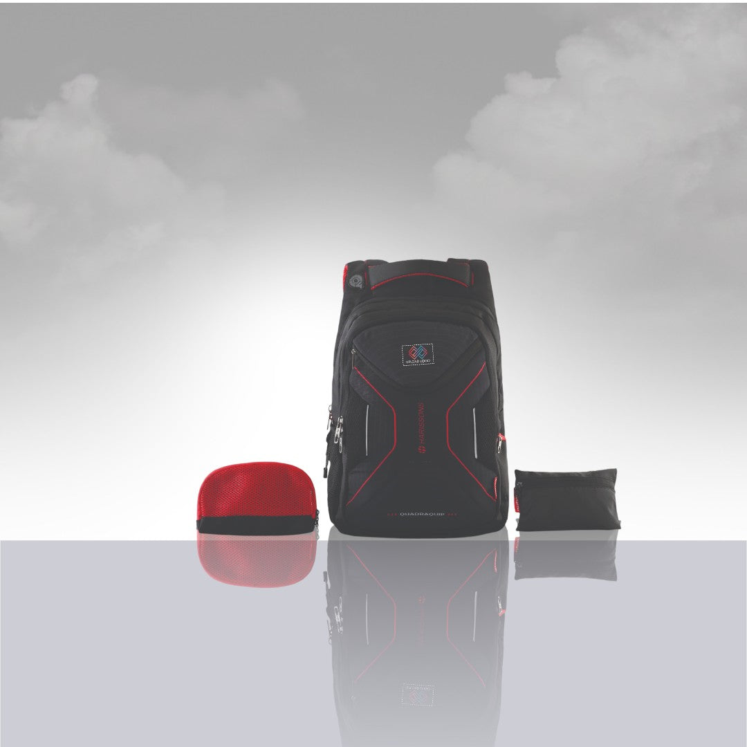 Glint 15.6 inch Casual Laptop Backpack with Rain Cover and Pouch (36 Ltrs)