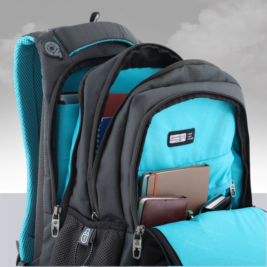 Glint 15.6 inch Casual Laptop Backpack with Rain Cover and Pouch (36 Ltrs)