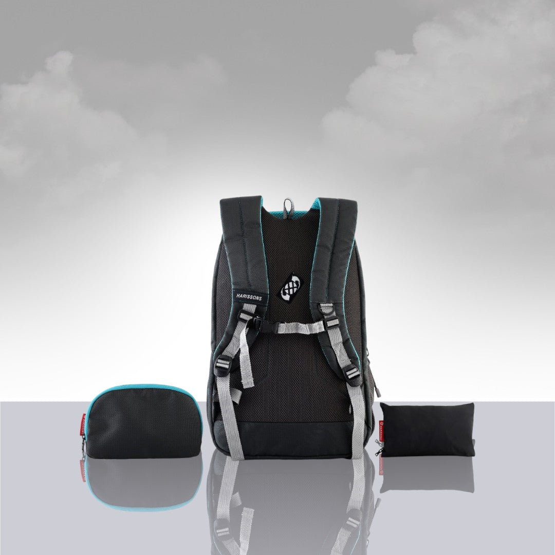 Glint 15.6 inch Casual Laptop Backpack with Rain Cover and Pouch (36 Ltrs)