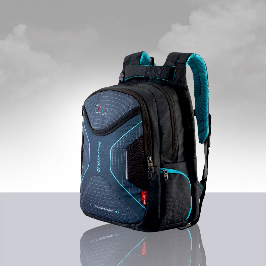 Glint 15.6 inch Casual Laptop Backpack with Rain Cover and Pouch (36 Ltrs) Grey