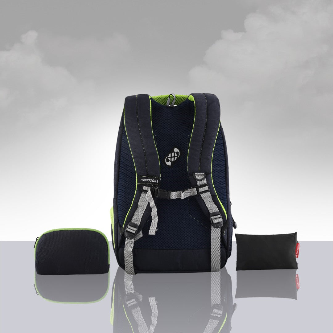 Glint 15.6 inch Casual Laptop Backpack with Rain Cover and Pouch (36 Ltrs)