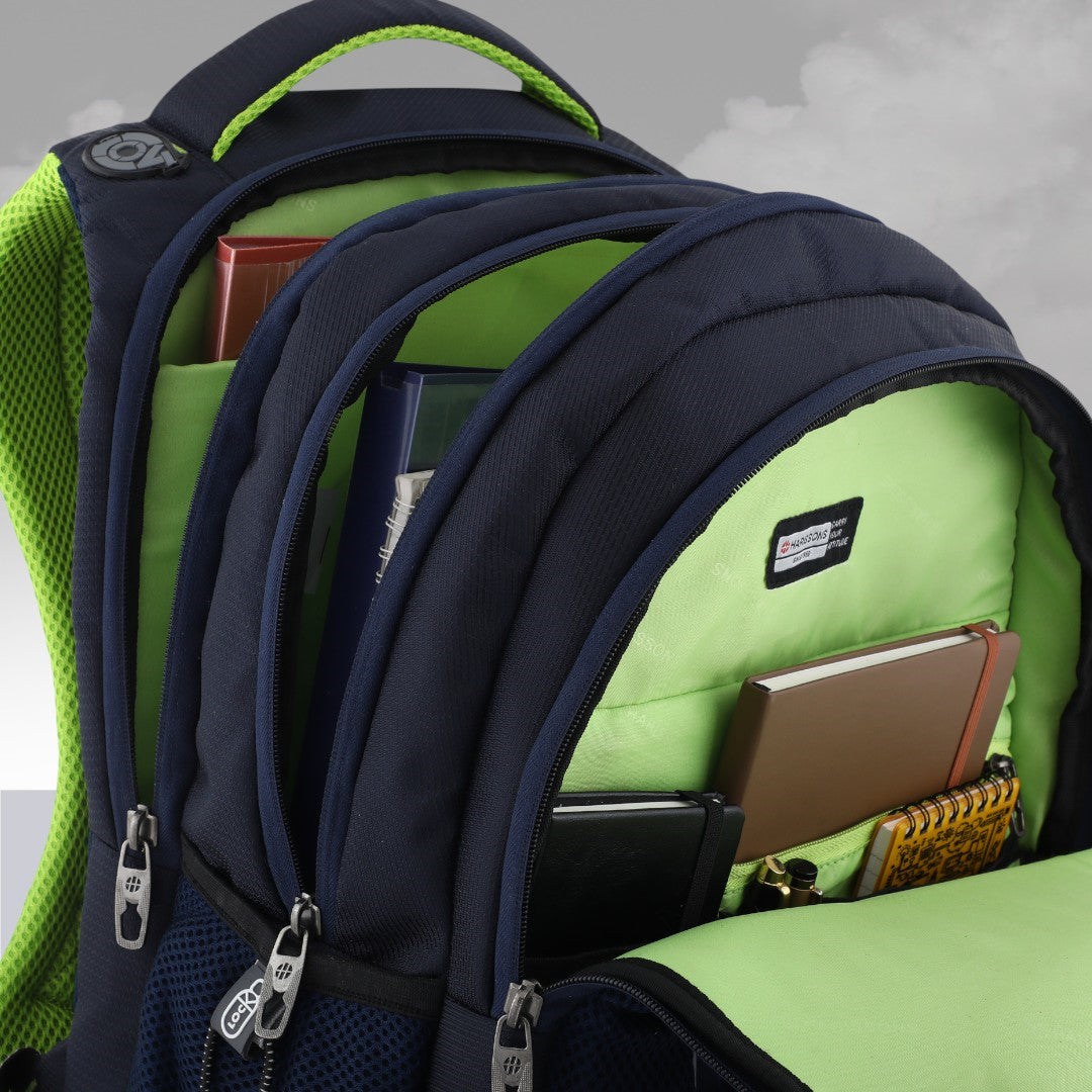 Glint 15.6 inch Casual Laptop Backpack with Rain Cover and Pouch (36 Ltrs)