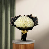Peaceful White Roses Bouquet