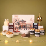 Gifteee! chocolate and snack set with decorative items background