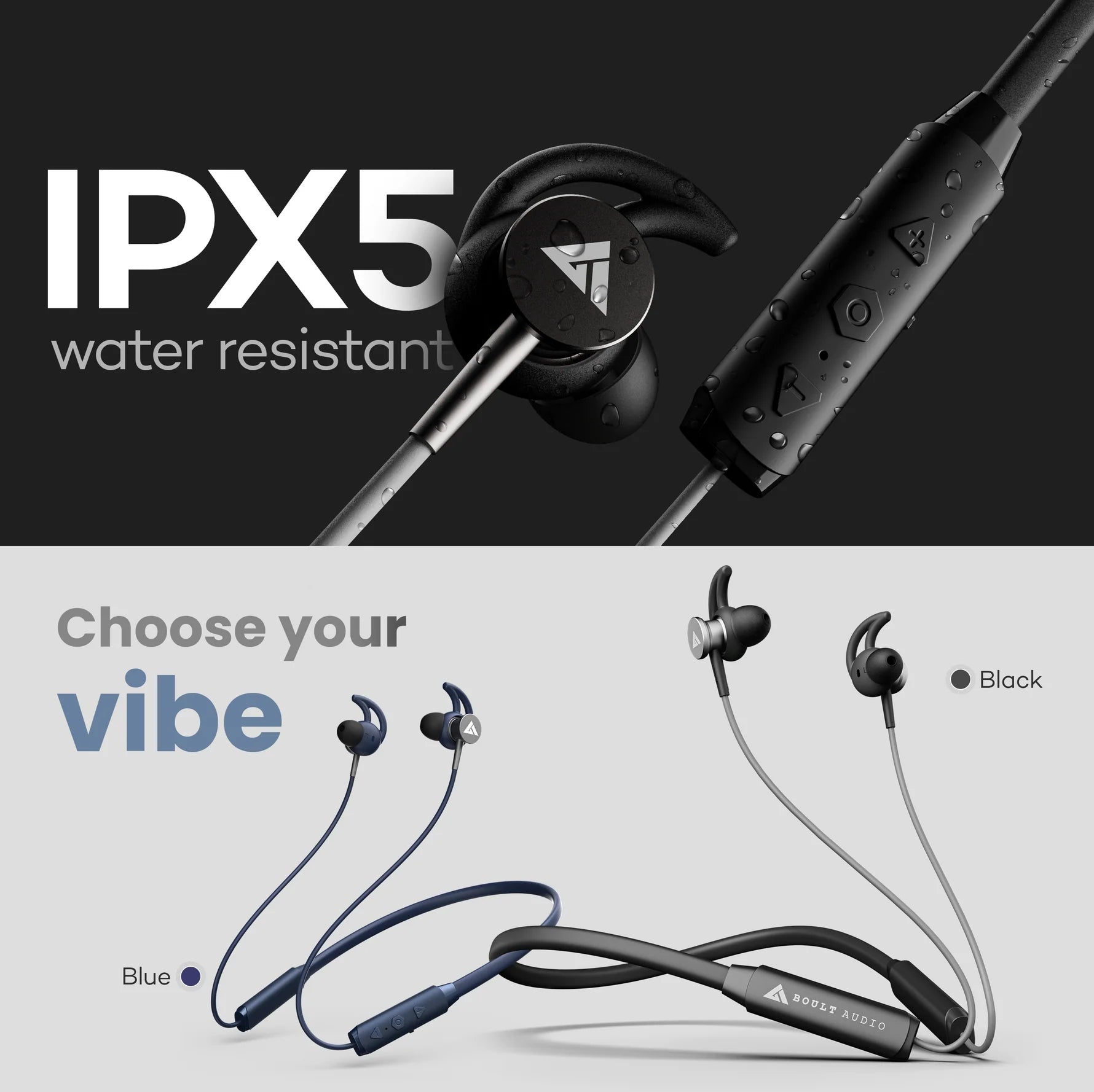 Gx Charge Wireless Neckband Earphones