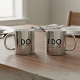 I Do Personalized Metallic Couple Mugs (350ml) - Set Of 2
