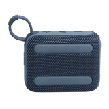 Back view of blue Eco-Friendly BT Speaker GO4 with anti-slip rubber pads, great for eco-conscious tech gifting in bulk.