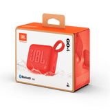 Retail packaging of red JBL GO4 Eco-Friendly BT Speaker with Bluetooth 5.3 and water resistance, great for corporate gifts.