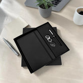 Black Elastic Eco-Friendly Cork Diary & Pen Set