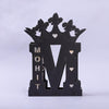 Unlit Engraved Name LED Wooden Lamp with the name Mohit and crown design, showcasing eco-friendly craftsmanship for personalized home décor.