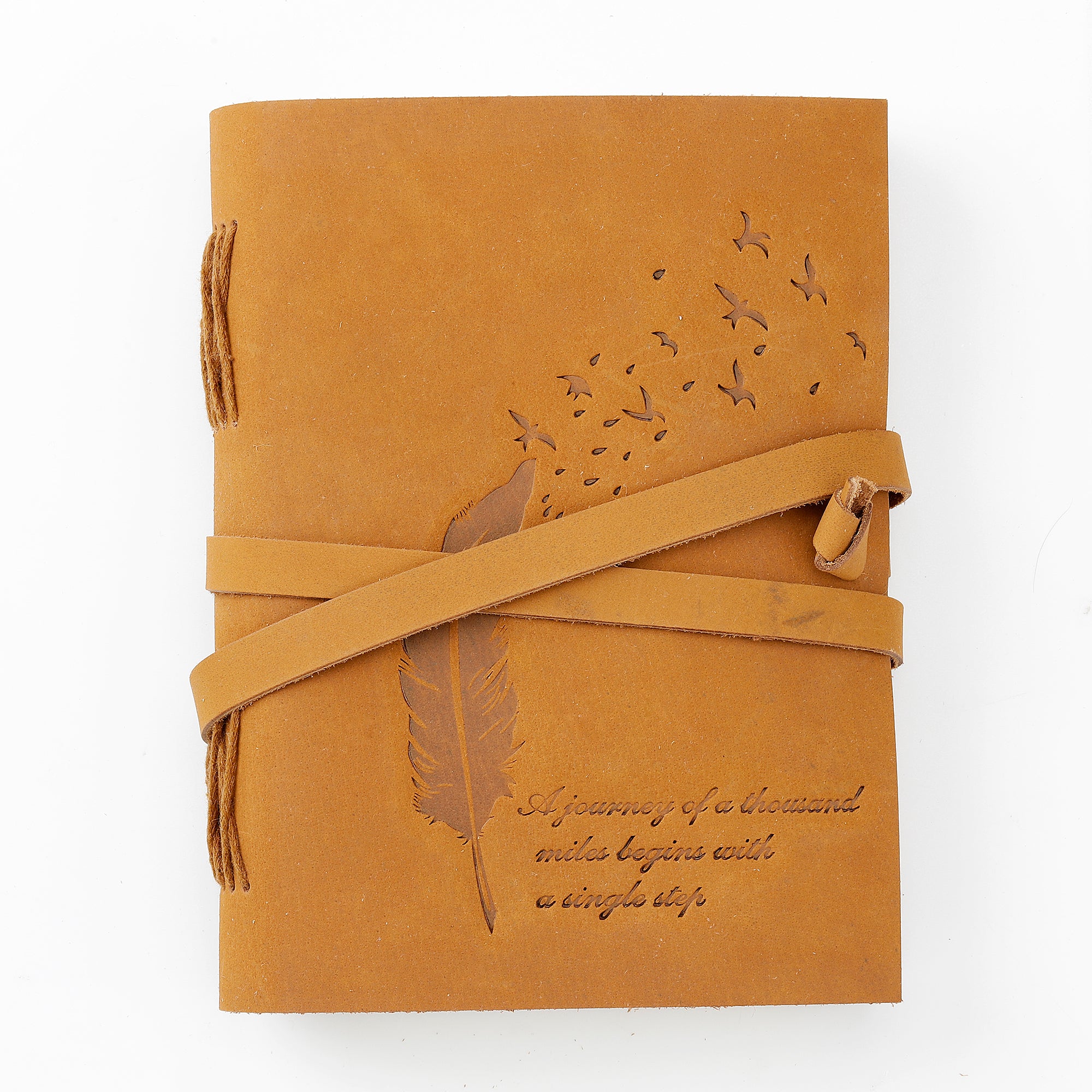 Mustard Minimalist Daily Planner with Strap