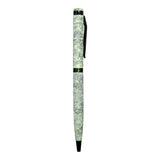 Pen with a decorative cap on a white background