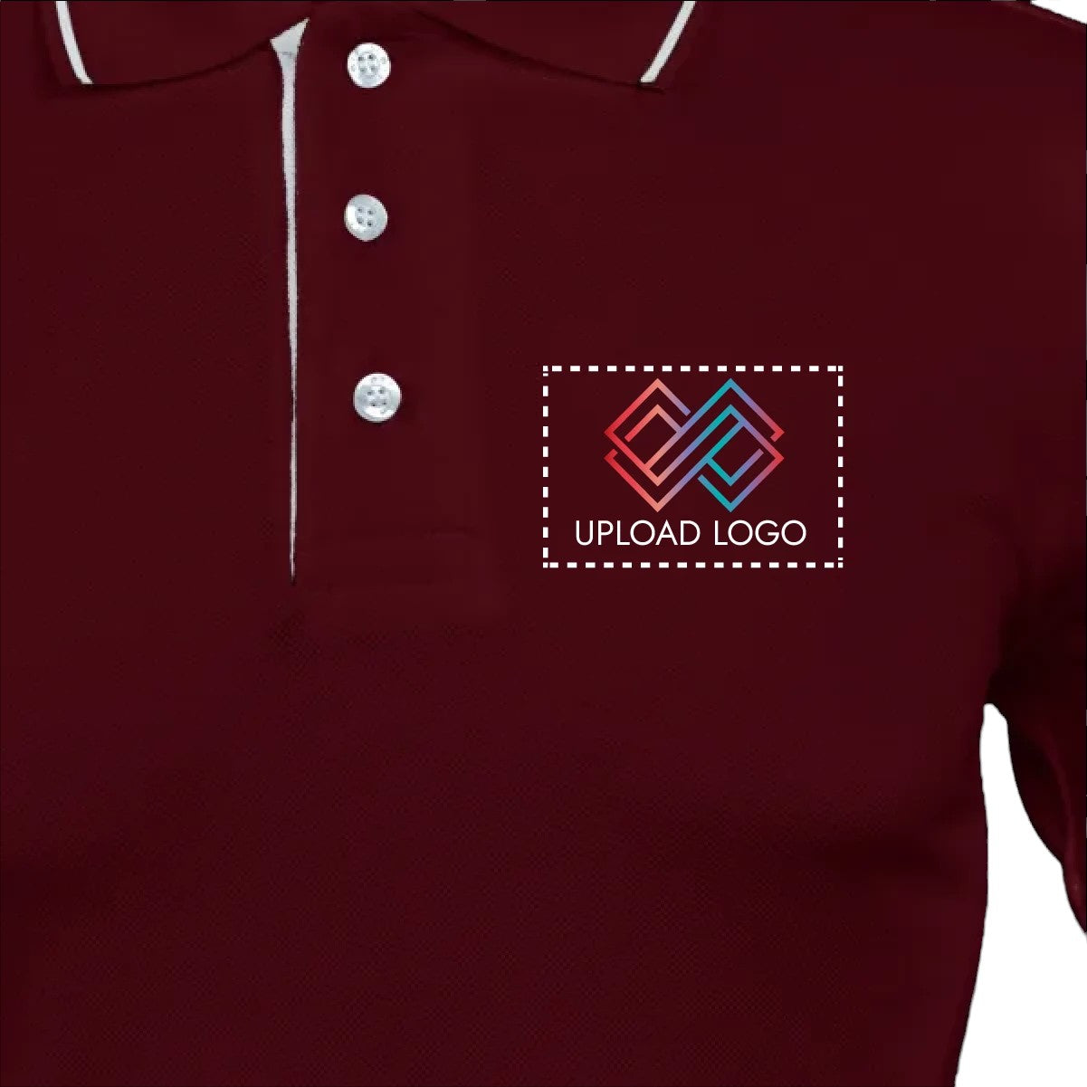 Men's Tipped Elegance Polo T-shirt with Embroidered Logo
