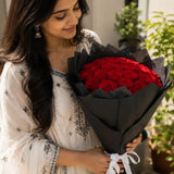 Mesmerizing Red Roses Bouquet