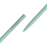 Two light green pens with 'Submarine' branding on a white background