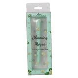 Packaged pen with 'Blooming Mogra' branding on a white background