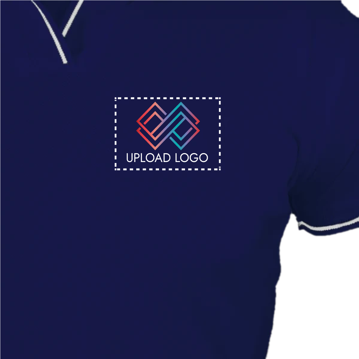 Women's Tipped Elegance Polo T-shirt with Embroidered Logo