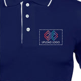Men's Tipped Elegance Polo T-shirt with Embroidered Logo