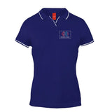 Women's Tipped Elegance Polo T-shirt with Embroidered Logo