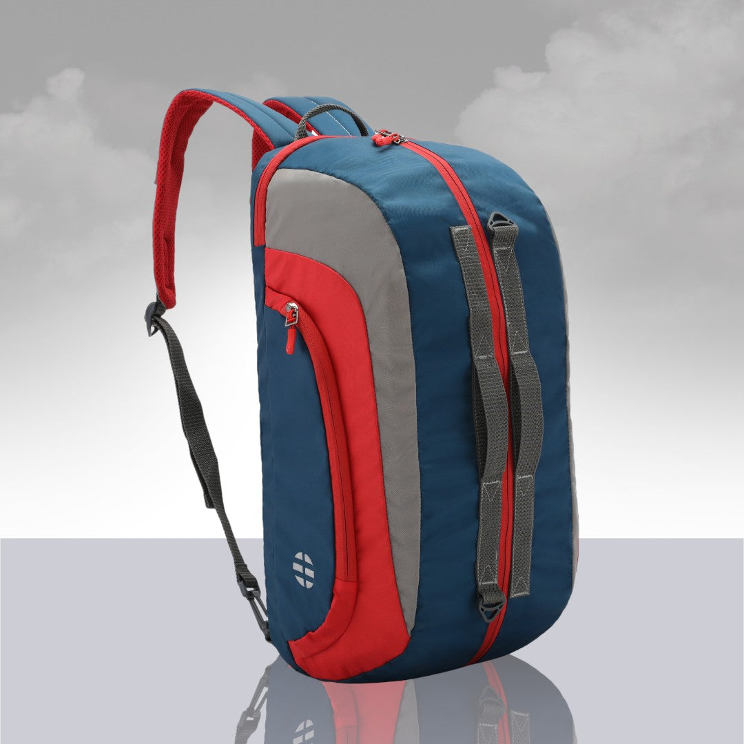Jake Convertible (3-in-1) Gym Duffel/Sports Bag with Shoe Compartment (31 Ltrs)