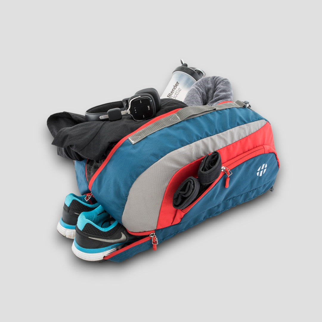 Jake Convertible (3-in-1) Gym Duffel/Sports Bag with Shoe Compartment (31 Ltrs)
