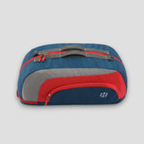 Jake Convertible (3-in-1) Gym Duffel/Sports Bag with Shoe Compartment (31 Ltrs) Navy Blue Red Medium