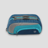 Jake Convertible (3-in-1) Gym Duffel/Sports Bag with Shoe Compartment (31 Ltrs) Navy Blue Turquoise Medium