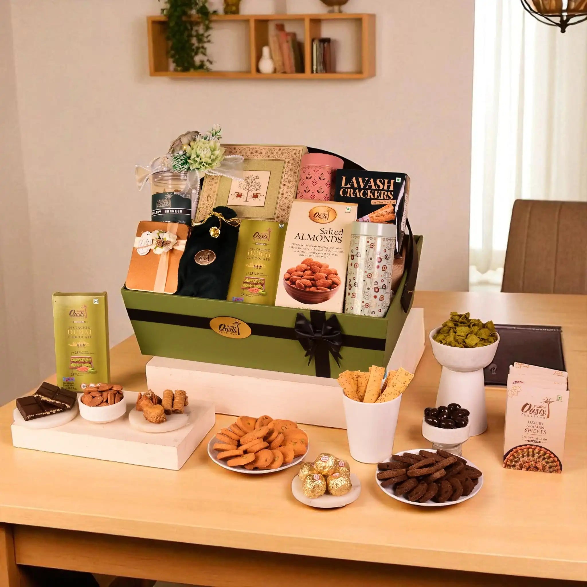 The Artisan Selection | Gift Hampers Online featuring gourmet snacks, sweets, and dry fruits, perfect for birthdays, weddings, and celebrations.