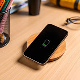Smartphone on a wireless charging pad