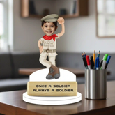 Once a Soldier Caricature